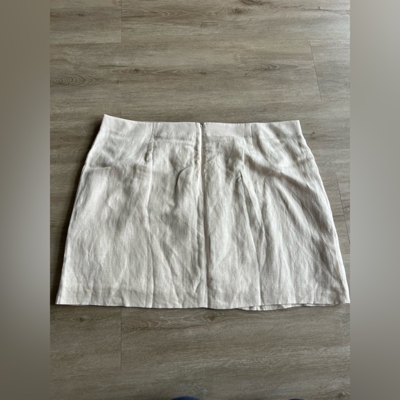 J. Crew Cream Linen Blend Button Down Skirt SZ 22 - Picture 8 of 8